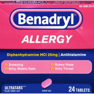 Benadryl Ultra Allergy Relief Tablets – 24 ct / Each