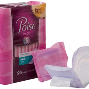 Poise Long Length Bladder Control Pad – Pack of 24
