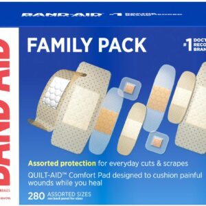 Band-Aid Brand Adhesive Bandages Variety Pack - Box of 280 – 280 / Variety / Bandage