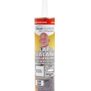 Dicor 501LSW-1 Self-Leveling Lap Sealant, White, 10.3 Oz, RV Roofing