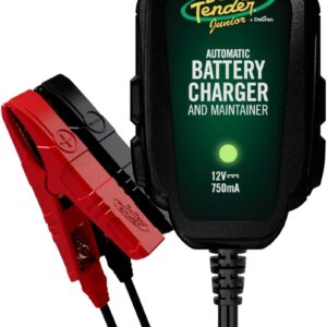 Battery Tender Junior 12V, 750mA Charger and Maintainer: Automatic 12V Powersports for Motorcycle, ATVs, and More - Smar