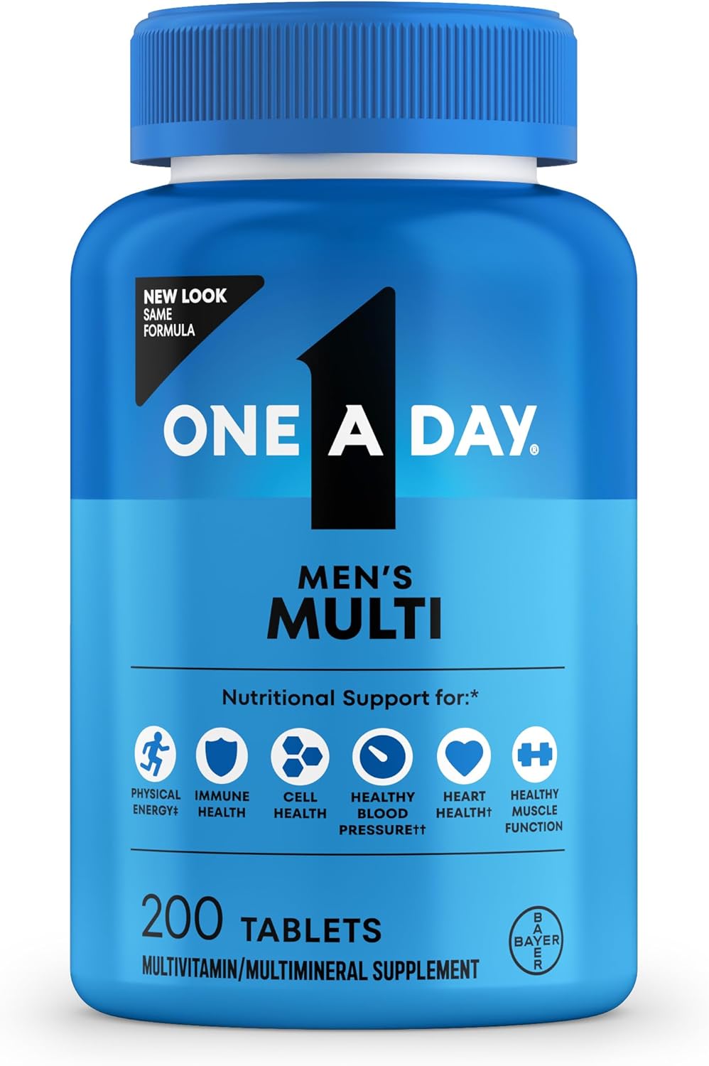One A Day Multivitamin for Men - Daily Mens Multivitamins with Vitamin D, Zinc, Folic Acid, and B Vitamins, Physical Ene