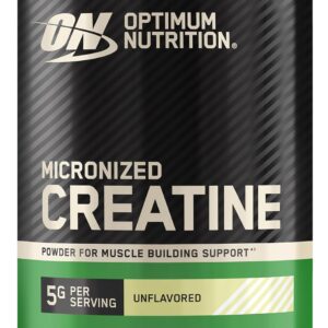 Optimum Nutrition Creatine Monohydrate Powder, Unflavored, 120 Servings