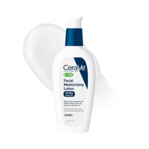 CeraVe PM Daily Facial Moisturizer, Skin Care for Dry Skin, Oil-Free, 3oz