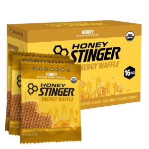 Honey Stinger Organic Honey Waffle, Energy Stroopwafel for Exercise, Endurance and Performance, Sports Nutrition for Hom