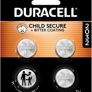Duracell 2032 Lithium Battery, 4 Count, AirTag & Key Fob, CR2032 3V Cell
