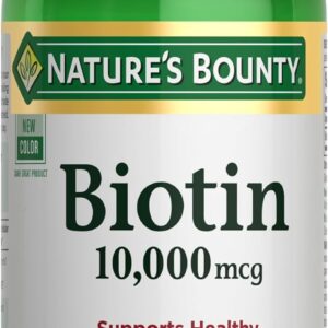 Nature's Bounty Biotin Hair Skin and Nails Vitamins, 120 Softgels