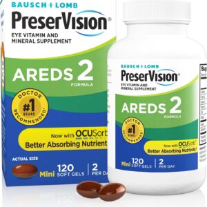 PreserVision AREDS 2 Eye Vitamins Lutein Supplement 120 Softgels