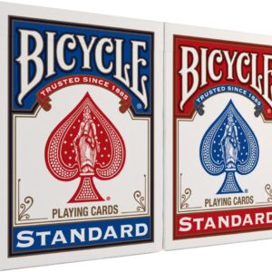 Bicycle Playing Cards 2 Pack Standard Poker Size Red and Blue