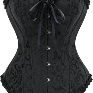 SZIVYSHI 14-Bone Overbust Corset Top