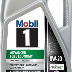 Mobil 1 Advanced Fuel Economy Full Synthetic Motor Oil 0W-20, 5 Quart