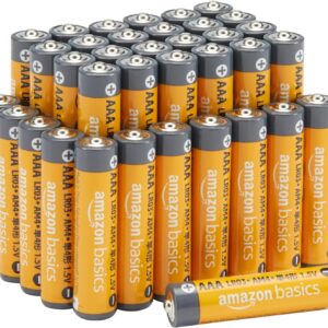 Amazon Basics AAA Long-Lasting Alkaline Batteries, 36-Count, 1.5 Volt, Reliable Performance, 10-Year Shelf Life, Emergen