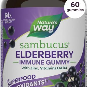 Nature's Way Sambucus Elderberry Gummies for Immune Support* Ages 4+, 60 ct