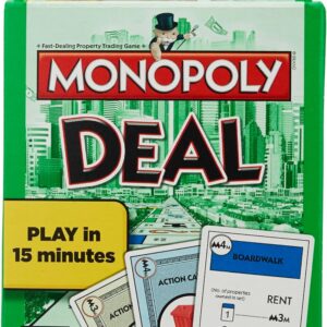 Monopoly Deal Card Game | Quick-Playing Card Game | Fun Games for Families and Kids | Ages 8 and Up | 2 to 5 Players | 1