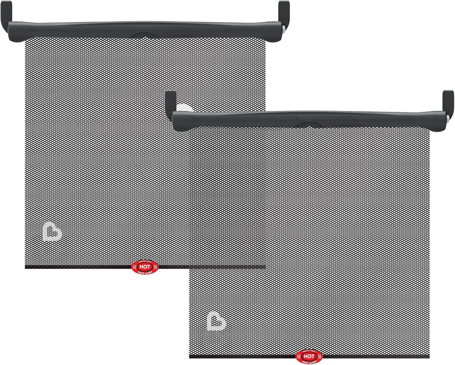Munchkin Brica Sun Safety Car Window Shade for Baby, 2 Pack, Black