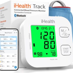 iHealth Track Smart Upper Arm Blood Pressure Monitor with Wide-Range Cuff