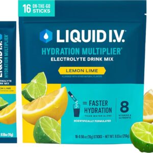 Liquid I.V. Hydration Electrolytes, Lemon Lime, 16 Count