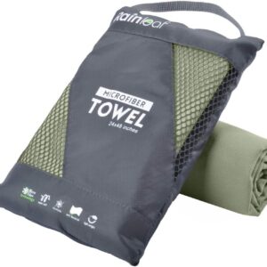 Rainleaf Microfiber Towel Quick Dry Camping & Travel & Gym Towel. Compact