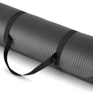 Amazon Basics Extra Thick Exercise Yoga Mat with Carrying Strap