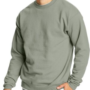 Hanes Men's Sweatshirt, EcoSmart Fleece Crewneck Sweatshirt, Big & Tall Available, 1 or 2-Pack