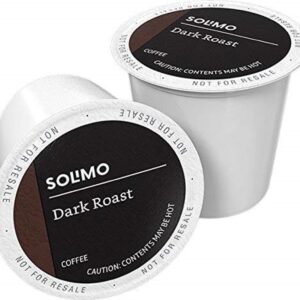 Amazon Brand - Solimo Dark Roast Coffee Pods, Compatible with Keurig 2.0 K-Cup Brewers 100 Count