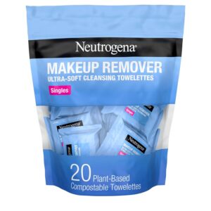 Neutrogena Makeup Remover Towelettes, Daily Single Face Towelettes, 20 Ct