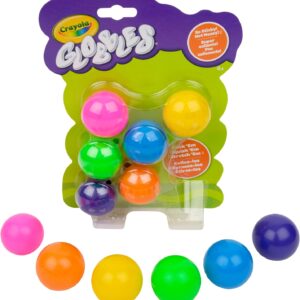 Crayola Globbles Fidget Toy (6ct), Sticky Stress Ball for Adults & Kids, Squishy Balls, Calming Sensory Gifts for Stress