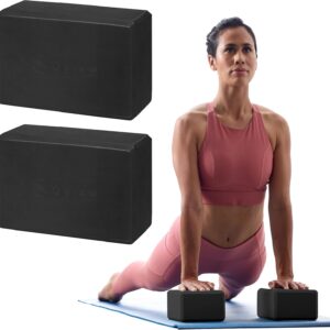 Gaiam Yoga Block - Supportive Latex-Free Eva Foam - Soft Non-Slip Surface with Beveled Edges for Yoga, Pilates, Meditati