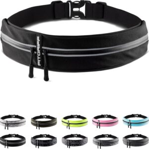 Fitgriff® Running Belt for Men & Women - Secure Jogging Pouch for Phone, Keys & Essentials - For All Cell Phones