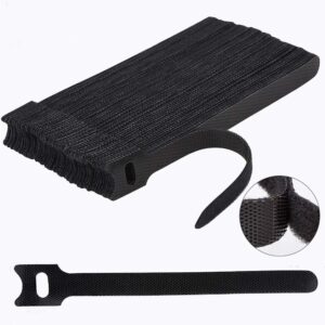 Nettbe 60 PCS 6 Inches Reusable Cable Ties, Adjustable Cord Straps Wire Organizer Cord Wrap and Hook Loop Cable Manageme