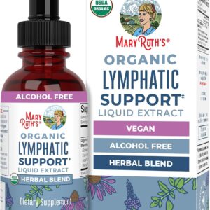 MARYRUTH'S Organic Lymphatic Support Liquid Drops, Herbal Blend, Non-GMO