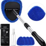 AstroAI Windshield Cleaner Tool & Car Interior Detailing Kit, Blue, 21 in