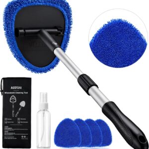 AstroAI Windshield Cleaner Tool & Car Interior Detailing Kit, Blue, 21 in