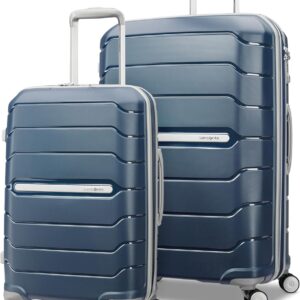 Samsonite Freeform 2-Piece Luggage Set - Carry-On & Large Checked Luggage with Dual Spinner Wheels - Durable Polypropyle