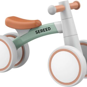SEREED Baby Balance Bike for 1 Year Old Boy Girl, First Birthday Gift Toy
