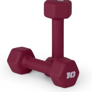 CAP Neoprene Dumbbell Pairs & Sets, Color Series, Non-Slip Grip, Hex Design