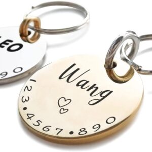 Cats Dogs ID Tags Personalized Lovely Symbols Pets Collar Name Accessories Simple Custom Engraved Products for Extra Sma