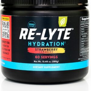 REDMOND Re-Lyte Sugar Free Electrolyte Powder Mix (Strawberry Lemonade)