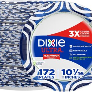 Dixie Ultra Large Paper Plates, 10 Inch, Heavy Duty Disposable Plates