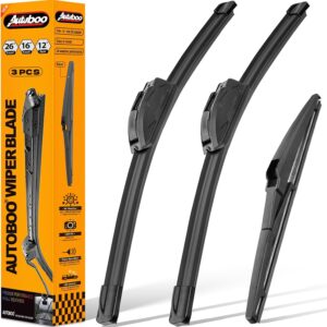 AUTOBOO Windshield Wiper Blade Replacement for Toyota RAV4 Mazda 5