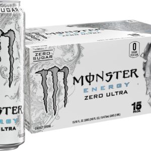 Monster Energy Zero Ultra, Sugar Free Energy Drink, 16 Ounce
