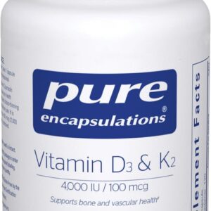 Pure Encapsulations Vitamin D3 & K2, 120 Capsules