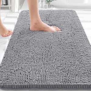 OLANLY Bathroom Rugs 30x20, Extra Soft Absorbent Chenille Bath Rugs