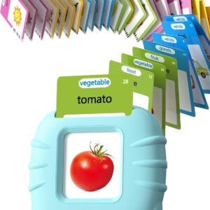 Airbition Talking Flash Cards for Toddlers Ages 1‑4,224 Words English Blue