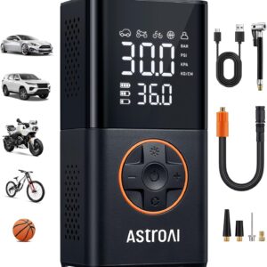 AstroAI L7 Tire Inflator Portable Air Compressor,150 PSI Cordless Bike Pump