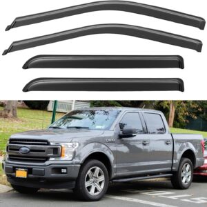 Window Visors Rain Guards for 2015-2026 Ford F150 Crew/SuperCrew Cab