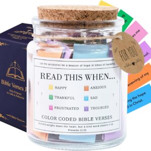 Read This When Bible Verses Jar – Birthday Gifts for Women, Christian Gifts, Christmas Gift for Women, Gift for Mom from