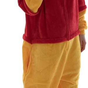 COSUSKET Snug Fit Unisex Adult Onesie Pajamas, Flannel Cosplay Animal One Piece Halloween Costume Sleepwear Homewear