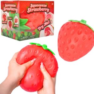 Sunny Days Entertainment Strawberry Squishy - Jumbo Stress Ball - Ages 3+
