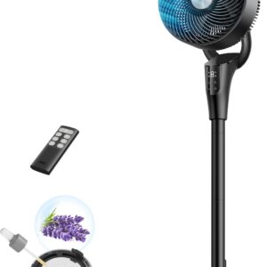 DREO Fan for Bedroom, Standing Oscillating Fan for Whole Room, Quiet Fan